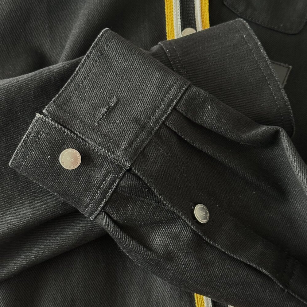 RAF SIMONS - Black Denim Jacket - Size M - Picture 5 of 6